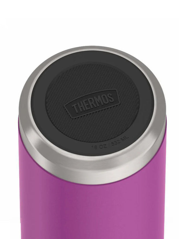 variant:41903165210701 Thermos 18 oz Stainless Steel Kids Water Bottle w/ Spout Lid Plum