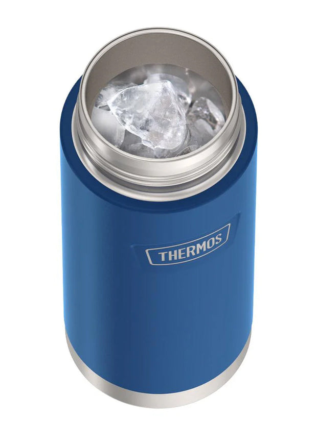 variant:41903165276237 Thermos 18 oz Stainless Steel Kids Water Bottle w/ Spout Lid Navy
