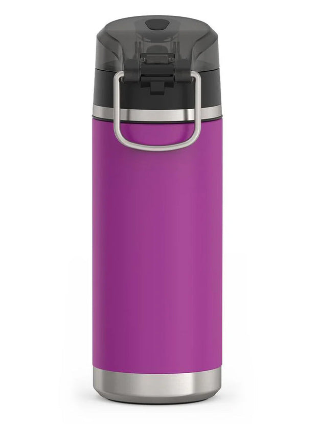 variant:41903165210701 Thermos 18 oz Stainless Steel Kids Water Bottle w/ Spout Lid Plum