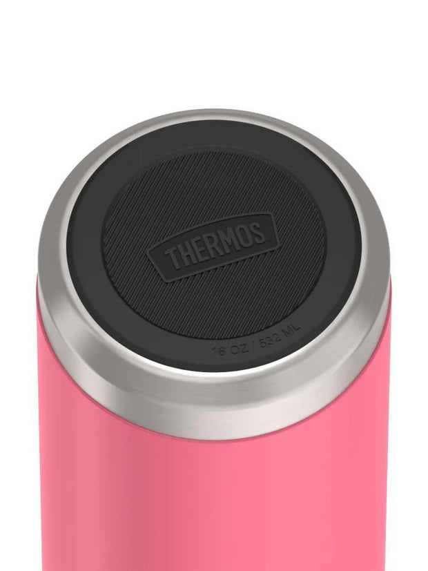 variant:41903165374541 Thermos 18 oz Stainless Steel Kids Water Bottle w/ Spout Lid Pink