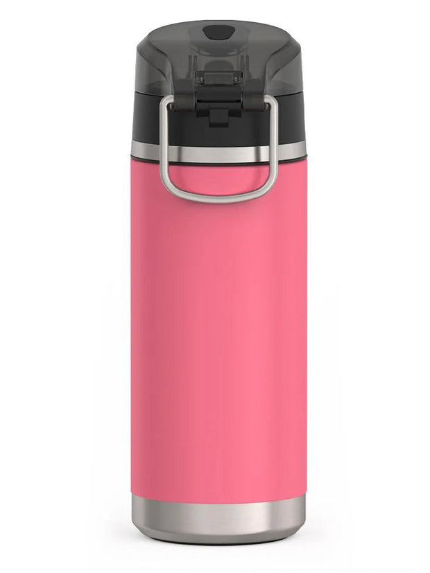 variant:41903165374541 Thermos 18 oz Stainless Steel Kids Water Bottle w/ Spout Lid Pink
