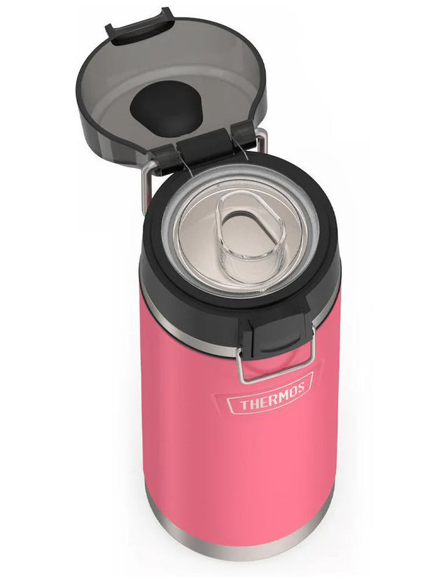 variant:41903165374541 Thermos 18 oz Stainless Steel Kids Water Bottle w/ Spout Lid Pink