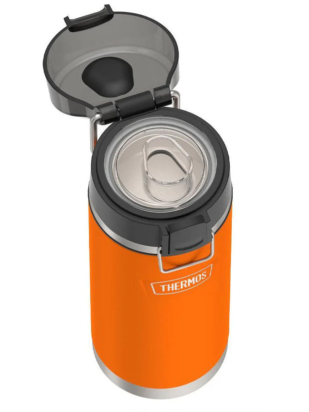 variant:41903165407309 Thermos 18 oz Stainless Steel Kids Water Bottle w/ Spout Lid Orange