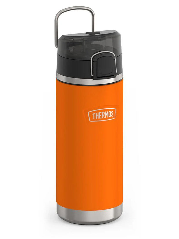 variant:41903165407309 Thermos 18 oz Stainless Steel Kids Water Bottle w/ Spout Lid Orange
