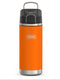 variant:41903165407309 Thermos 18 oz Stainless Steel Kids Water Bottle w/ Spout Lid Orange