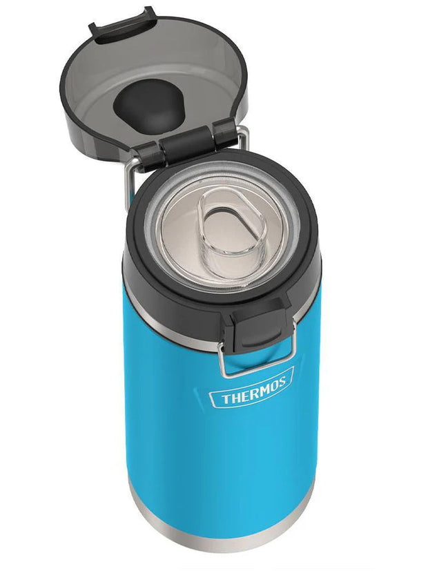 variant:41903165177933 Thermos 18 oz Stainless Steel Kids Water Bottle w/ Spout Lid Teal