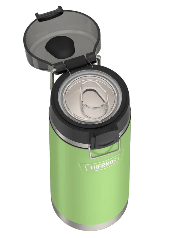 variant:41903165309005 Thermos 18 oz Stainless Steel Kids Water Bottle w/ Spout Lid Lime