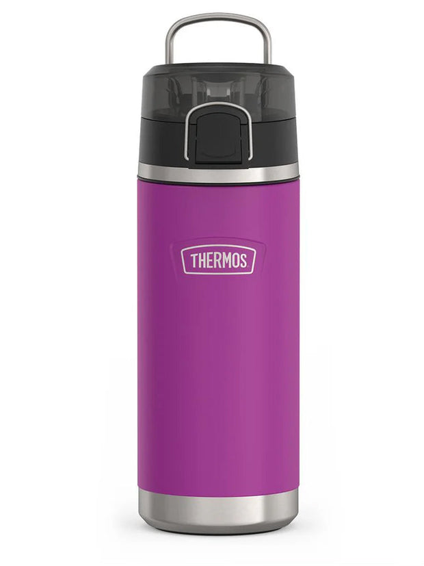 variant:41903165210701 Thermos 18 oz Stainless Steel Kids Water Bottle w/ Spout Lid Plum