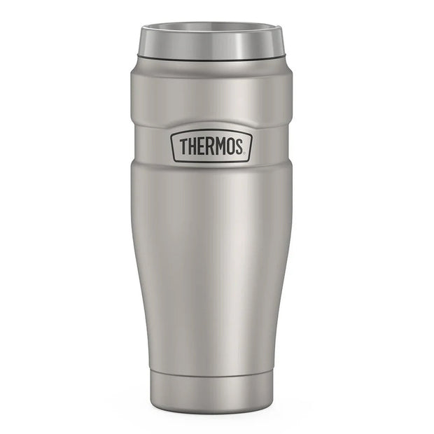 variant:41903166029901 16 oz Stainless Steel  Travel Tumbler Matte Stainless Steel 