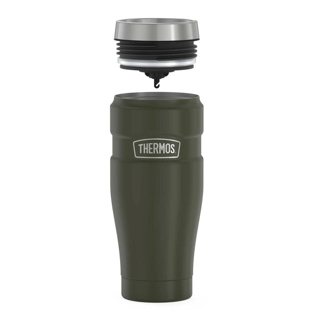 variant:41903165997133 16 oz Stainless Steel  Travel Tumbler Matte Army Green
