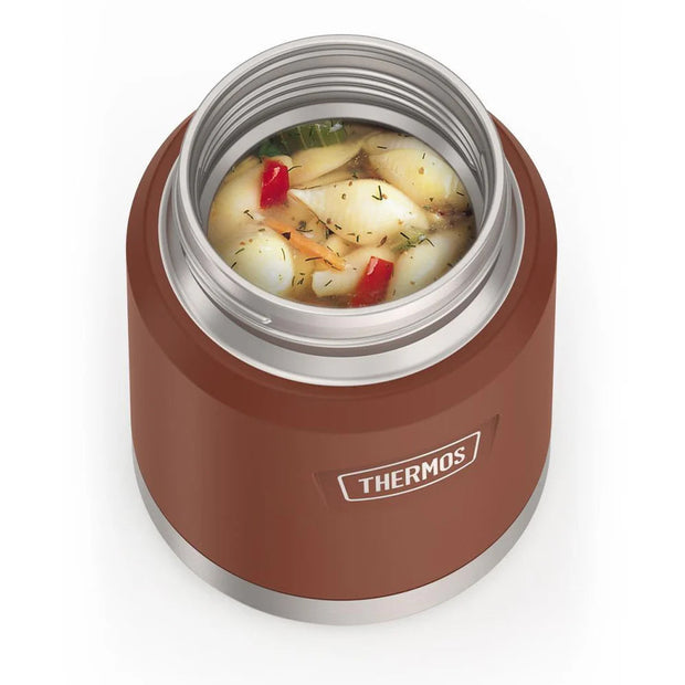 variant:41903143288909 16 oz Stainless Steel Food Jar w/ Spoon Saddle