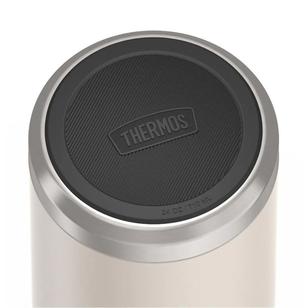 variant:41903142535245 24 oz Stainless Steel Food Jar w/ Spoon Sandstone