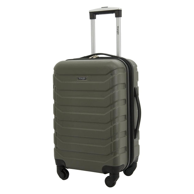 variant:41415690944589 Wrangler Durham 4 Piece Hardside Luggage Set Green