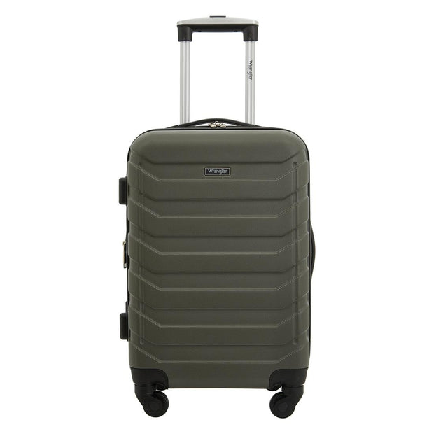 variant:41415690944589 Wrangler Durham 4 Piece Hardside Luggage Set Green