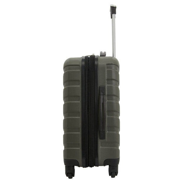 variant:41415690944589 Wrangler Durham 4 Piece Hardside Luggage Set Green