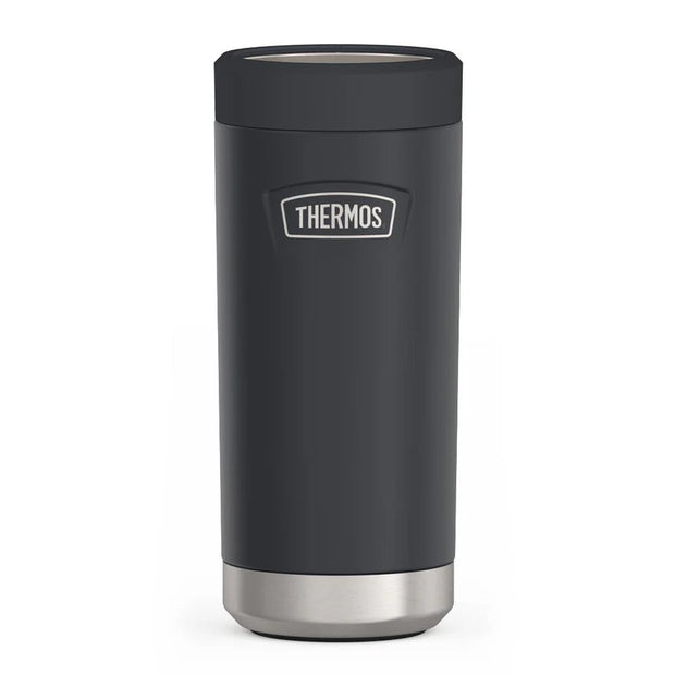 variant:41903158296653 12oz ICON™ SLIM CAN INSULATOR Matte Stainless Granite