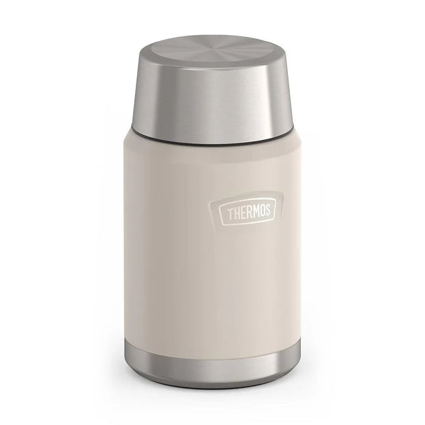 variant:41903142535245 24 oz Stainless Steel Food Jar w/ Spoon Sandstone