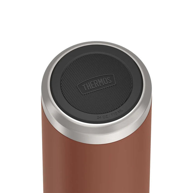 variant:41903161868365 24oz Icon Stainless Steel Water Bottle w/ Screw Top Saddle