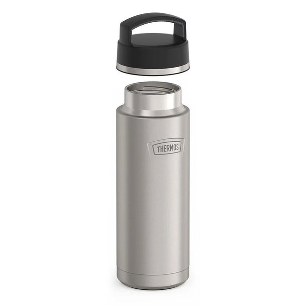 variant:41903161770061 24oz Icon Stainless Steel Water Bottle w/ Screw Top Matte Stainless Steel