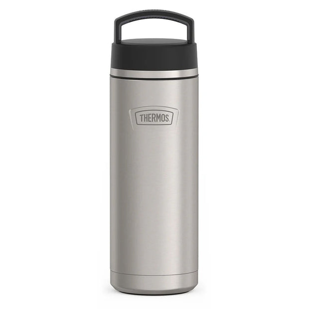 variant:41903161770061 24oz Icon Stainless Steel Water Bottle w/ Screw Top Matte Stainless Steel