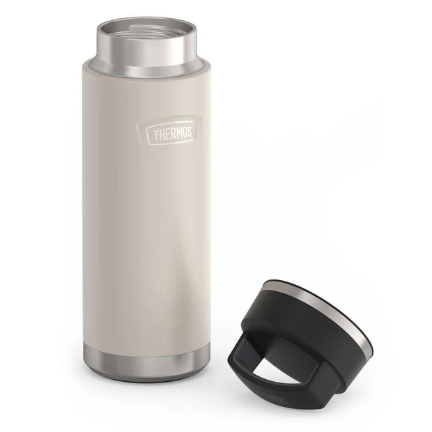 variant:41903161802829 24oz Icon Stainless Steel Water Bottle w/ Screw Top Sandstone