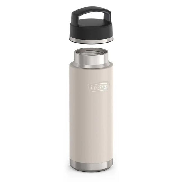variant:41903161802829 24oz Icon Stainless Steel Water Bottle w/ Screw Top Sandstone