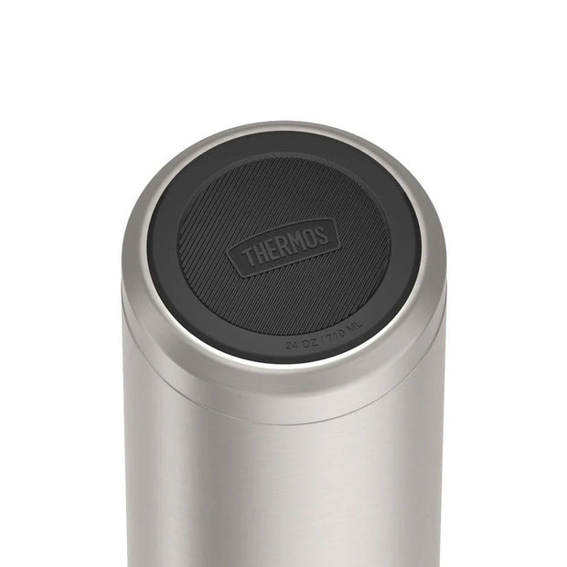 variant:41903150596173 24oz Icon Stainless Steel Water Bottle w/ Spout MATTE STAINLESS STEEL