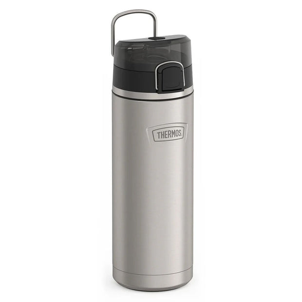 variant:41903150596173 24oz Icon Stainless Steel Water Bottle w/ Spout MATTE STAINLESS STEEL