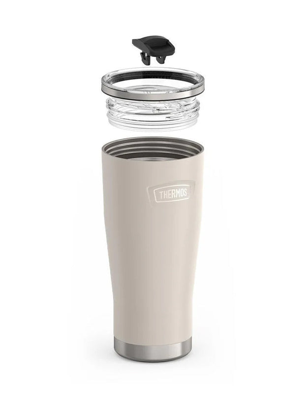 variant:41903149350989 Thermos 24oz Icon Stainless Steel Cold Cup w/ Slide Lock Sandstone