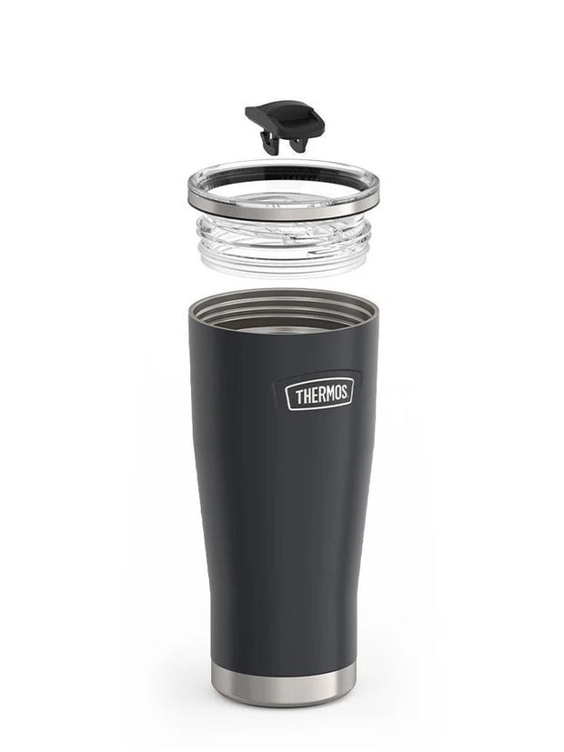 variant:41903149285453 Thermos 24oz Icon Stainless Steel Cold Cup w/ Slide Lock Granite