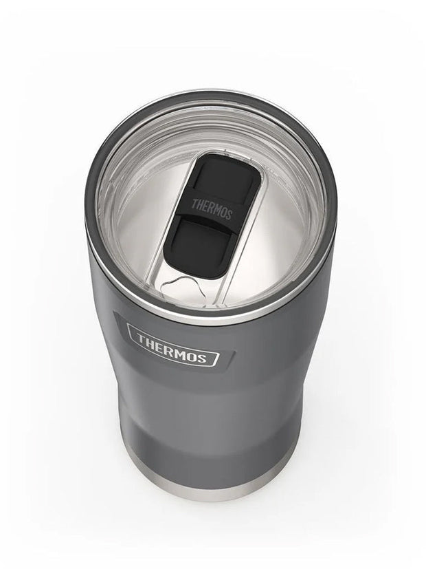 variant:41903149285453 Thermos 24oz Icon Stainless Steel Cold Cup w/ Slide Lock Granite
