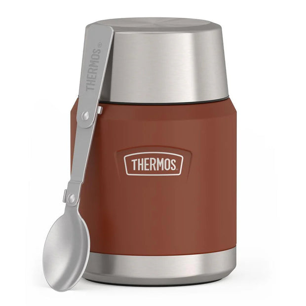 variant:41903143288909 16 oz Stainless Steel Food Jar w/ Spoon Saddle