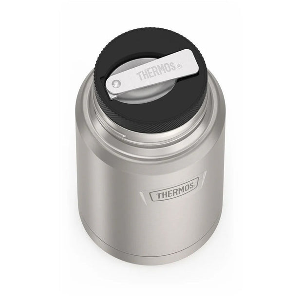 variant:41903142502477 24 oz Stainless Steel Food Jar w/ Spoon Matte Stainless Steel 
