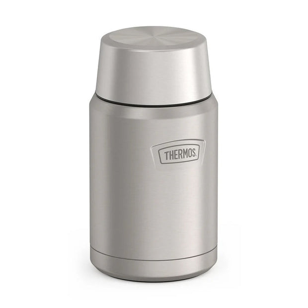 variant:41903142502477 24 oz Stainless Steel Food Jar w/ Spoon Matte Stainless Steel 