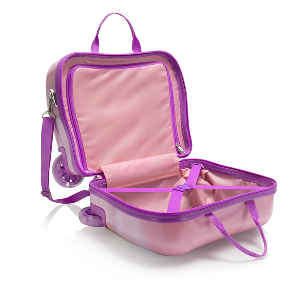 variant:41992548614221 heys america Fashion Ride-on Luggage with Light-up Wheels Royal Carriage