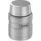 variant:41903167799373 16 oz. Stainless Steel Food Jar w Folding Spoon Matte Stainless Steel 