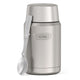 variant:41903142502477 24 oz Stainless Steel Food Jar w/ Spoon Matte Stainless Steel 
