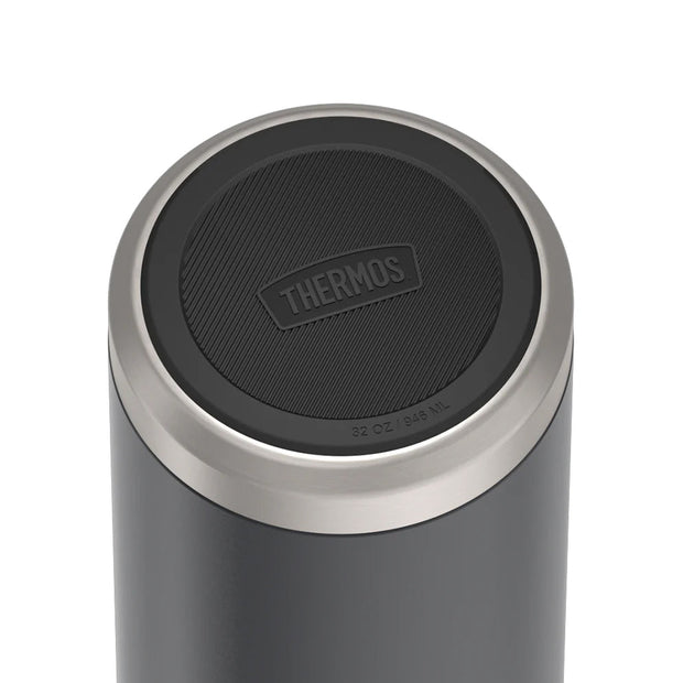 variant:41903163244621 32 oz Stainless Steel Water Bottle w/ Straw Lid Granite