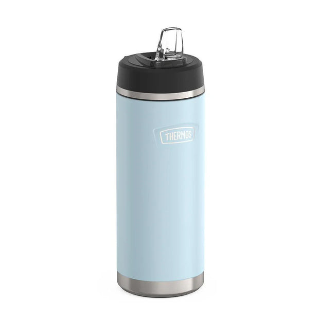 variant:41903163179085 32 oz Stainless Steel Water Bottle w/ Straw Lid Glacier