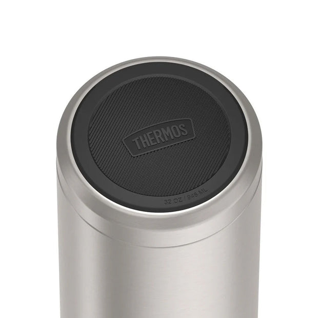 variant:41903145975885 32oz Icon Stainless Steel Water Bottle w/ Screw Top Matte Stainless Steel
