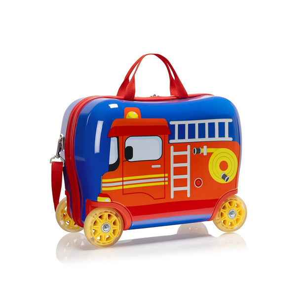 variant:41992548581453 heys america Fashion Ride-on Luggage with Light-up Wheels Fire Truck