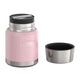 variant:41903143223373 16 oz Stainless Steel Food Jar w/ Spoon Sunset Pink