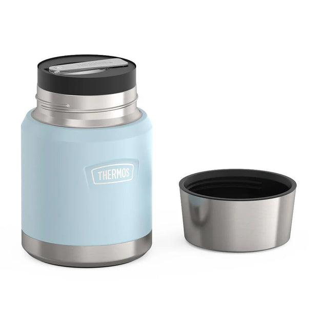 variant:41903143190605 16 oz Stainless Steel Food Jar w/ Spoon Glacier