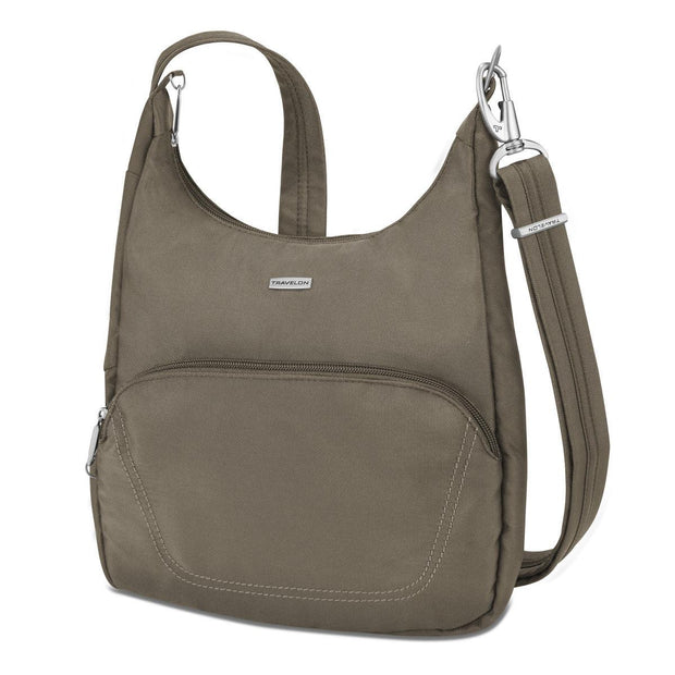 variant:41415638188109 travelon Essential Messenger Bag nutmeg
