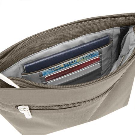 variant:41415639892045 travelon Mini Shoulder Bag nutmeg