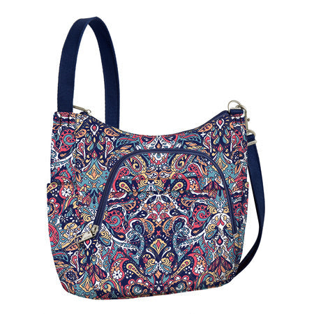 variant:41415632420941 Travelon Anti-Theft Classic Bucket Bag Summer Paisley