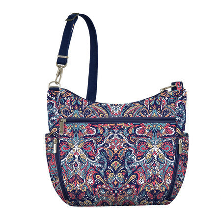 variant:41415632420941 Travelon Anti-Theft Classic Bucket Bag Summer Paisley