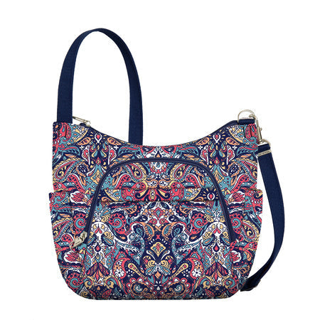 variant:41415632420941 Travelon Anti-Theft Classic Bucket Bag Summer Paisley