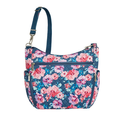 variant:41415632453709 Travelon Anti-Theft Classic Bucket Bag Blossom Floral
