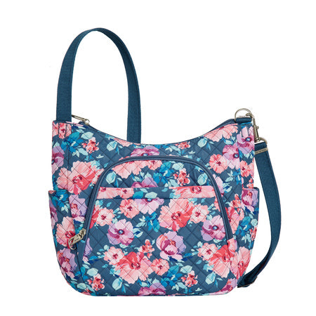 variant:41415632453709 Travelon Anti-Theft Classic Bucket Bag Blossom Floral